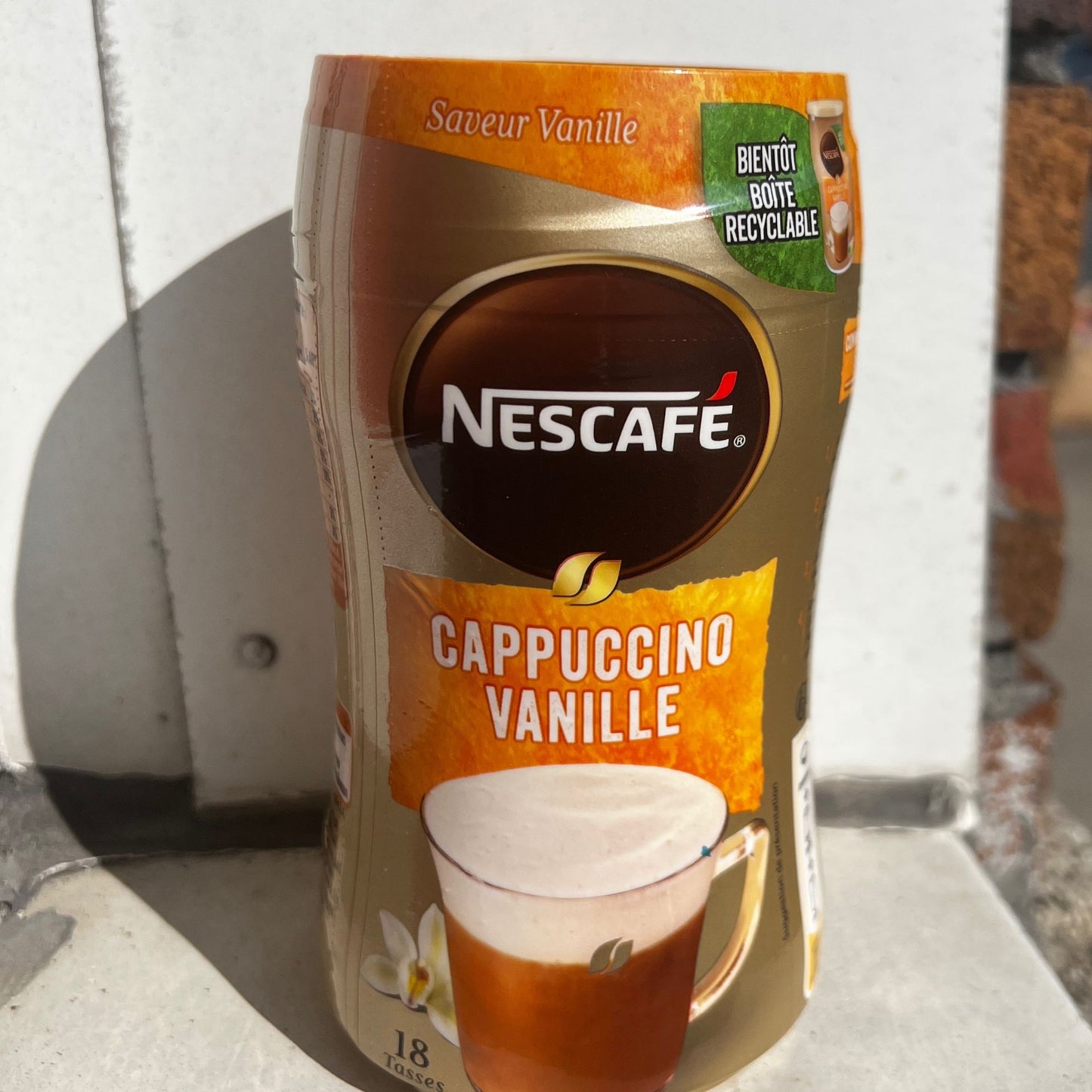 Cappuccino soluble à la vanille